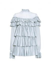 Pleated Satin Mini Dress at Saks Fifth Avenue