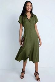 Pleated Shirt Dress by Luxely Rent the Runway at Rent the Runway