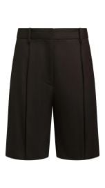 Pleated Shorts in Seasonless Wool Women39s Shorts Argent at Argent