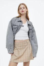 Pleated Skirt - Beigeplaid - Ladies HampM US at H&M