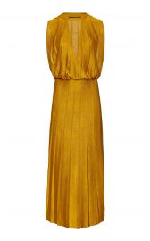 Pleated Stretch-Knit Midi Dress by Cushnie at Moda Operandi