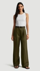 Pleated Trouser in Seasonless Wool Pine Needle curated on LTK at Argent