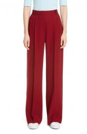 Pleated Wide Leg Wool Trousers at Nordstrom