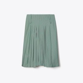 Pleated Wool Skirt: Women\'s Designer Bottoms | Tory Burch at Tory Burch