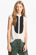 Pleated bib blouse by Haute Hippie at Nordstrom