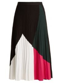 Pleated crepe-jersey skirt at Matches