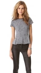 Pleated croc top by Rebecca Taylor at Shopbop