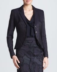 Pleated cutaway jacket by Escada at Neiman Marcus