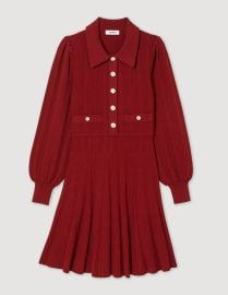 Pleated knit dress - Dresses Paris at Sandro