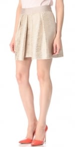 Pleated metallic skirt like Lemons at Shopbop