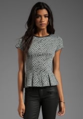 Pleated tee by Rebecca Taylor at Revolve