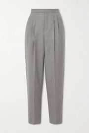 Pleated wool-twill tapered pants at Net a Porter