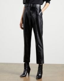 Pleather Belted Trousers  at Ted Baker