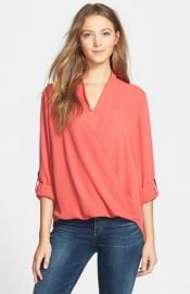 Pleione Faux Wrap Blouse at Nordstrom