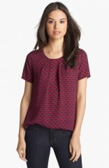 Pleione pleated woven top at Nordstrom