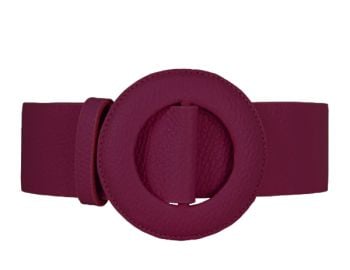 Plum Oval Buckle Belt  BeltBe  Wolf amp Badger at Wolf & Badger