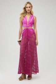 Plunge Mesh Beach Dress at Fashion Pass