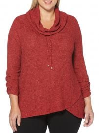 Plus Marled Cowlneck Sweater at Lord and Taylor