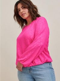 Plus Size - Georgette Bubble Hem Blouse - Torrid at Torrid