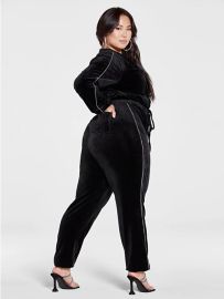 Plus Size Amber Velour Jumpsuit    FTF at Fashion to Figure