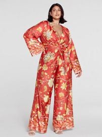 Plus Size Ivette Floral Print Jumpsuit    FTF at Fashion to Figure