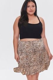 Plus Size Leopard Mini Skirt at Forever 21