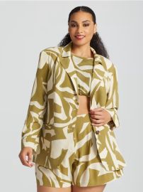 Plus Size Liliana Printed Blazer - Gabrielle Union x FTF    FTF at Fashion to Figure