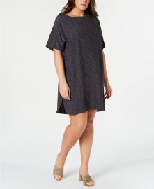 Plus Size Printed Bateau-Neck at Macys