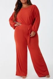 Plus Size Ribbed Jumpsuit  at Forever 21