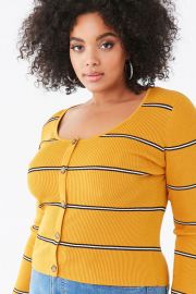 Plus Size Striped Sweater at Forever 21