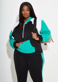 Plus Size Track Jacket Jersey 80s 2000 fashion Y2K Streetwear at Ashley Stewart