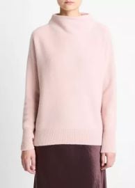 Plush Cashmere Funnel-Neck Sweater in Sweaters at Vince