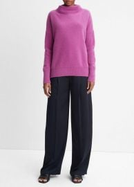 Plush Cashmere Funnel Neck Sweater in Turtleneck at Vince