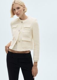 Pocket tweed jacket - Women MANGO USA at Mango