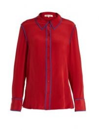 Point-collar silk-crepe shirt at Matches