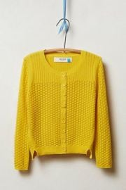 Pointelle Cable Cardigan in Gold from Anthropologie at Anthropologie