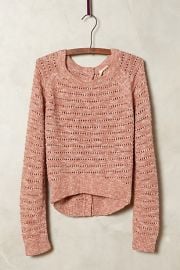 Pointelle Midi Pullover at Anthropologie