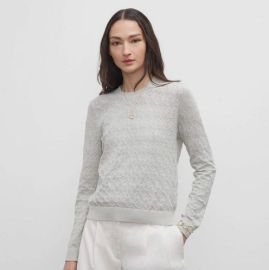 Pointelle Stitch Sweater at Club Monaco