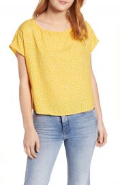 Polka Dot Dolman Sleeve Top at Nordstrom