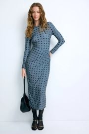 Polka Dot Draped Pencil Dress by ARIAS NEW YORK Rent the Runway at Rent the Runway