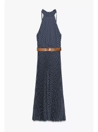 Polka Dot Halter Midi Dress at Zara