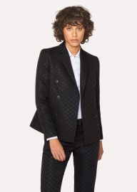 Polka Dot Jacquard Double-Breasted Blazer at Paul Smith