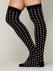 Polka Dot Knee Socks at Free People