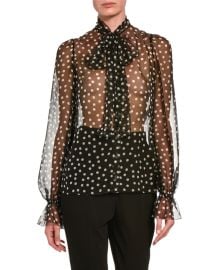 WornOnTV: Sharon’s black sheer polka dot blouse on The Talk | Sharon ...