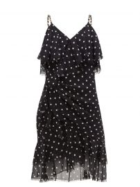 Polka Dot Ruffle Mini Dress by Balmain at Matches