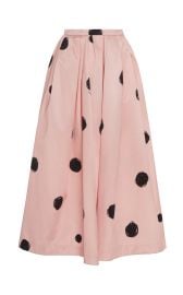 Polka-Dot Satin Midi Skirt by Christopher Kane at Moda Operandi