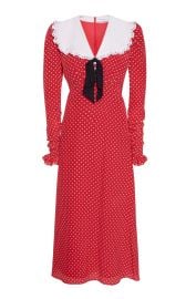 Polka-Dot Silk-Blend Midi Dress By Alessandra Rich at Moda Operandi