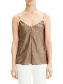 Polka Dot Silk Camisole at Saks Off Fifth