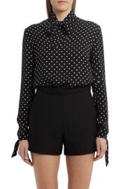 Polka Dot Silk Georgette Blouse at Nordstrom