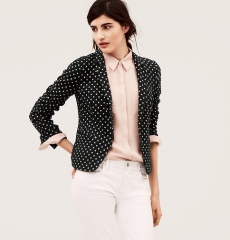 Polka dot blazer at Loft